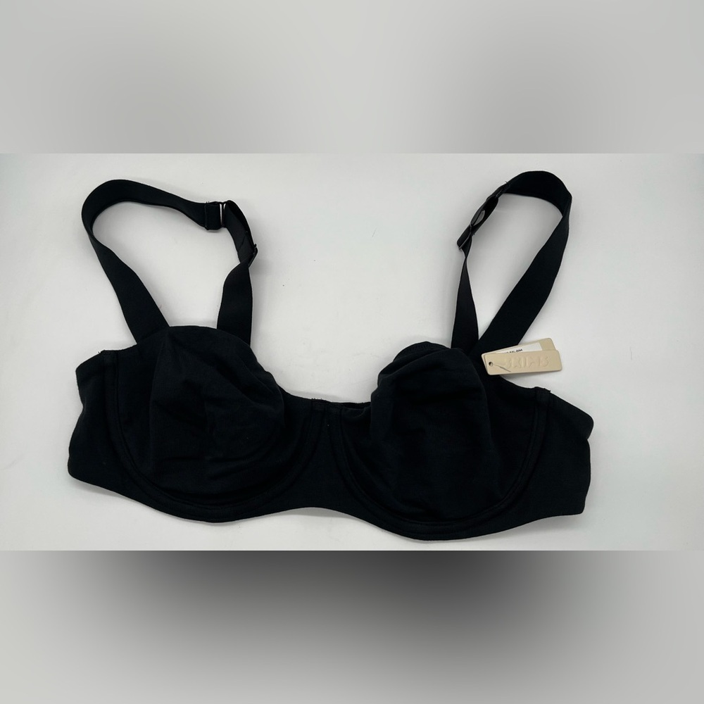 SKIMS Black  Bra with Adjustable Straps